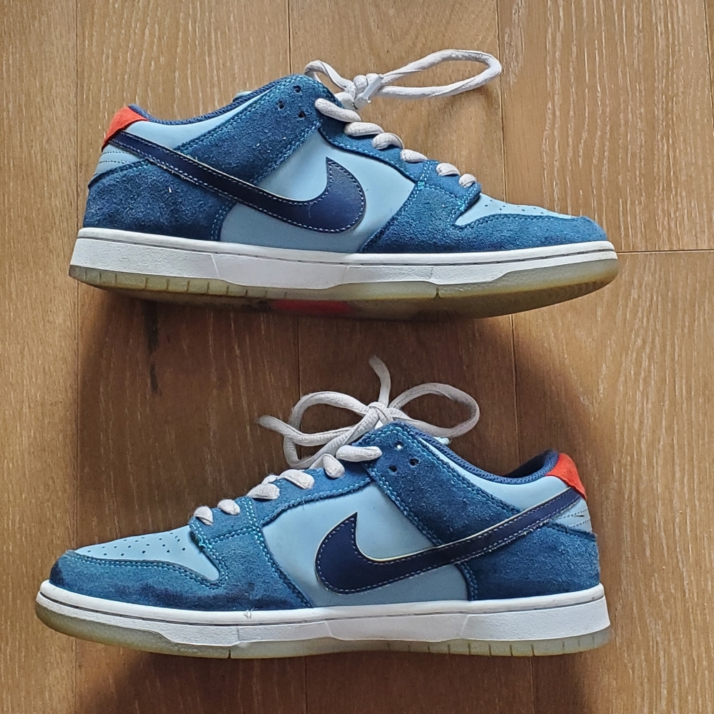 Nike SB Dunk Low Why So Sad Size 10 DX5549-400 Sneakers Shoes Blue NO BOX - Picture 2 of 12